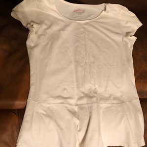 Lilly Pulitzer cream peplum top size small